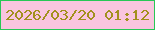 文字の大きさ：3、枠の色：28c756、背景の色：f9c5df、文字の色：a2901d 無料ブログパーツのブログ時計