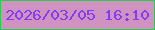 文字の大きさ：4、枠の色：28cc53、背景の色：d092c1、文字の色：813cfa 無料ブログパーツのブログ時計