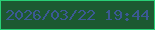 文字の大きさ：5、枠の色：28cf76、背景の色：1c5931、文字の色：3b5994 無料ブログパーツのブログ時計