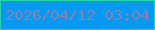 文字の大きさ：5、枠の色：28d2b0、背景の色：0699f2、文字の色：8881b3 無料ブログパーツのブログ時計