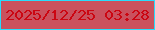 文字の大きさ：4、枠の色：28dcfd、背景の色：ca515e、文字の色：cb0612 無料ブログパーツのブログ時計