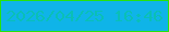 文字の大きさ：3、枠の色：28e20b、背景の色：0fb4e8、文字の色：0abfb6 無料ブログパーツのブログ時計