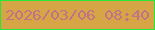 文字の大きさ：1、枠の色：28e639、背景の色：d5a546、文字の色：c27287 無料ブログパーツのブログ時計