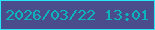 文字の大きさ：5、枠の色：28e7f6、背景の色：4a4c8b、文字の色：0cb4bc 無料ブログパーツのブログ時計