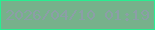 文字の大きさ：4、枠の色：28ee91、背景の色：77b18b、文字の色：8c9ea7 無料ブログパーツのブログ時計