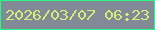 文字の大きさ：1、枠の色：28fa81、背景の色：828a97、文字の色：d7ec79 無料ブログパーツのブログ時計