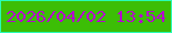 文字の大きさ：5、枠の色：28fcb6、背景の色：3cbe06、文字の色：b706cf 無料ブログパーツのブログ時計