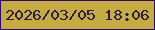 文字の大きさ：3、枠の色：290582、背景の色：c5ac3d、文字の色：281b53 無料ブログパーツのブログ時計