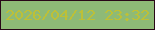文字の大きさ：5、枠の色：290717、背景の色：8eba76、文字の色：bdc037 無料ブログパーツのブログ時計