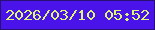 文字の大きさ：2、枠の色：291174、背景の色：4a13ea、文字の色：dcf774 無料ブログパーツのブログ時計