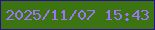 文字の大きさ：4、枠の色：29118c、背景の色：3b7411、文字の色：9c73fa 無料ブログパーツのブログ時計