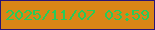 文字の大きさ：3、枠の色：291476、背景の色：d98616、文字の色：27cb5a 無料ブログパーツのブログ時計