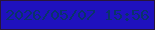 文字の大きさ：1、枠の色：291639、背景の色：1f11be、文字の色：0a336a 無料ブログパーツのブログ時計