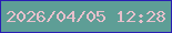 文字の大きさ：2、枠の色：291eb4、背景の色：5e9e96、文字の色：e8c0cc 無料ブログパーツのブログ時計