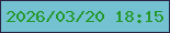文字の大きさ：1、枠の色：292243、背景の色：74c1d2、文字の色：24982a 無料ブログパーツのブログ時計