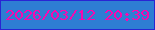 文字の大きさ：5、枠の色：2924d3、背景の色：2e7dd3、文字の色：f808af 無料ブログパーツのブログ時計