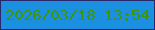 文字の大きさ：4、枠の色：29276b、背景の色：1b90e0、文字の色：409407 無料ブログパーツのブログ時計