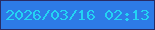 文字の大きさ：3、枠の色：292c65、背景の色：2d7be7、文字の色：24d3f3 無料ブログパーツのブログ時計