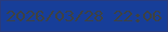 文字の大きさ：2、枠の色：293b7d、背景の色：173e99、文字の色：3e4241 無料ブログパーツのブログ時計