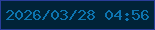 文字の大きさ：3、枠の色：293d99、背景の色：002338、文字の色：0d74b0 無料ブログパーツのブログ時計