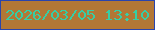 文字の大きさ：4、枠の色：2944ad、背景の色：b27736、文字の色：36cea5 無料ブログパーツのブログ時計