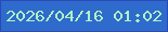 文字の大きさ：2、枠の色：294ab8、背景の色：2e6bcc、文字の色：aef2c5 無料ブログパーツのブログ時計