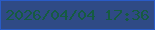 文字の大きさ：3、枠の色：295bc7、背景の色：2f4a85、文字の色：165b41 無料ブログパーツのブログ時計