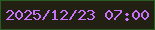 文字の大きさ：3、枠の色：295d22、背景の色：221f13、文字の色：c973fa 無料ブログパーツのブログ時計
