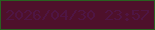 文字の大きさ：5、枠の色：296020、背景の色：4e102b、文字の色：4f1543 無料ブログパーツのブログ時計
