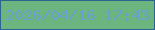文字の大きさ：3、枠の色：296590、背景の色：6db57e、文字の色：67a1cf 無料ブログパーツのブログ時計
