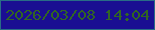 文字の大きさ：1、枠の色：296c86、背景の色：1a0e92、文字の色：316523 無料ブログパーツのブログ時計