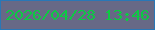 文字の大きさ：5、枠の色：2977b6、背景の色：676986、文字の色：0dc943 無料ブログパーツのブログ時計