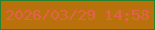 文字の大きさ：2、枠の色：29822c、背景の色：b9720b、文字の色：e4614d 無料ブログパーツのブログ時計