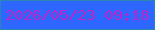 文字の大きさ：2、枠の色：2986b0、背景の色：2e67ff、文字の色：ba25c5 無料ブログパーツのブログ時計