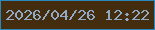 文字の大きさ：3、枠の色：2989be、背景の色：442c0f、文字の色：90aac6 無料ブログパーツのブログ時計