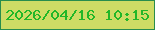文字の大きさ：5、枠の色：298d4d、背景の色：cedc65、文字の色：22b728 無料ブログパーツのブログ時計
