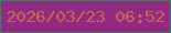 文字の大きさ：2、枠の色：298d5a、背景の色：922a84、文字の色：ca6851 無料ブログパーツのブログ時計
