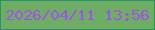 文字の大きさ：1、枠の色：29936c、背景の色：70ad64、文字の色：a152ee 無料ブログパーツのブログ時計
