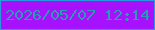 文字の大きさ：3、枠の色：2998e0、背景の色：a612fe、文字の色：2b9ab8 無料ブログパーツのブログ時計