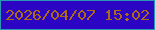 文字の大きさ：4、枠の色：2999b3、背景の色：2b05c3、文字の色：ab6a14 無料ブログパーツのブログ時計