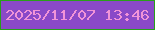 文字の大きさ：4、枠の色：299f1a、背景の色：8a49c8、文字の色：f194d8 無料ブログパーツのブログ時計