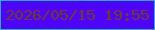 文字の大きさ：5、枠の色：29afc4、背景の色：4e03fb、文字の色：6f3e20 無料ブログパーツのブログ時計