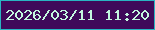 文字の大きさ：2、枠の色：29b5c2、背景の色：3f0a5a、文字の色：c3f8df 無料ブログパーツのブログ時計