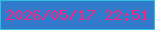 文字の大きさ：2、枠の色：29c3de、背景の色：327acc、文字の色：f22a86 無料ブログパーツのブログ時計
