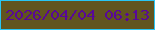 文字の大きさ：4、枠の色：29c5f4、背景の色：61541f、文字の色：580897 無料ブログパーツのブログ時計