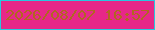 文字の大きさ：3、枠の色：29c8df、背景の色：e72888、文字の色：b16721 無料ブログパーツのブログ時計