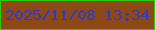 文字の大きさ：1、枠の色：29cc02、背景の色：8c4916、文字の色：2e39c6 無料ブログパーツのブログ時計