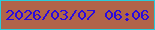 文字の大きさ：5、枠の色：29ccdb、背景の色：b1644a、文字の色：2b09df 無料ブログパーツのブログ時計