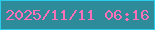 文字の大きさ：1、枠の色：29cceb、背景の色：2e8b99、文字の色：f970b6 無料ブログパーツのブログ時計