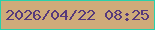 文字の大きさ：1、枠の色：29d1ab、背景の色：cfab7a、文字の色：573a7b 無料ブログパーツのブログ時計